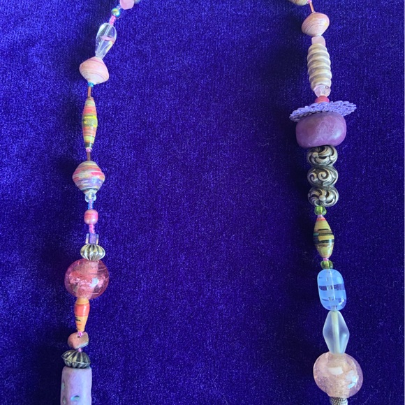 World Tribe Artisan Pottery Necklace - Picture 4 of 4